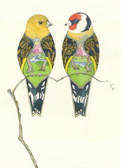 Goldfinches Card