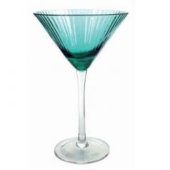 Umbrella Martini Turquoise Cocktail Glass