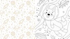 Cosmic Cuties Coloring Book