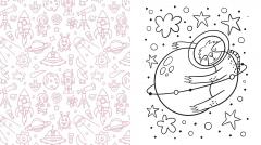 Cosmic Cuties Coloring Book