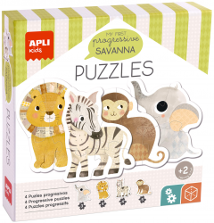 Puzzle educativ - My First Progressive Puzzle - Savanna