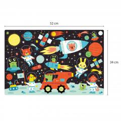 Puzzle 60 de piese - Glow in the dark - Space