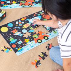 Puzzle 60 de piese - Glow in the dark - Space