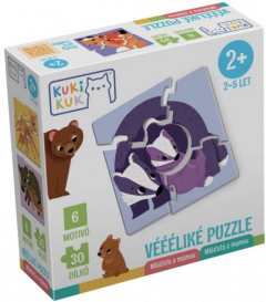 Puzzle educativ - Mama si puii