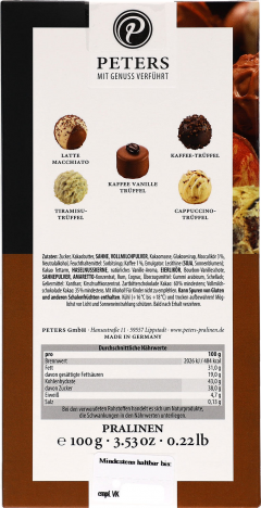 Praline asortate cu cafea, 100g