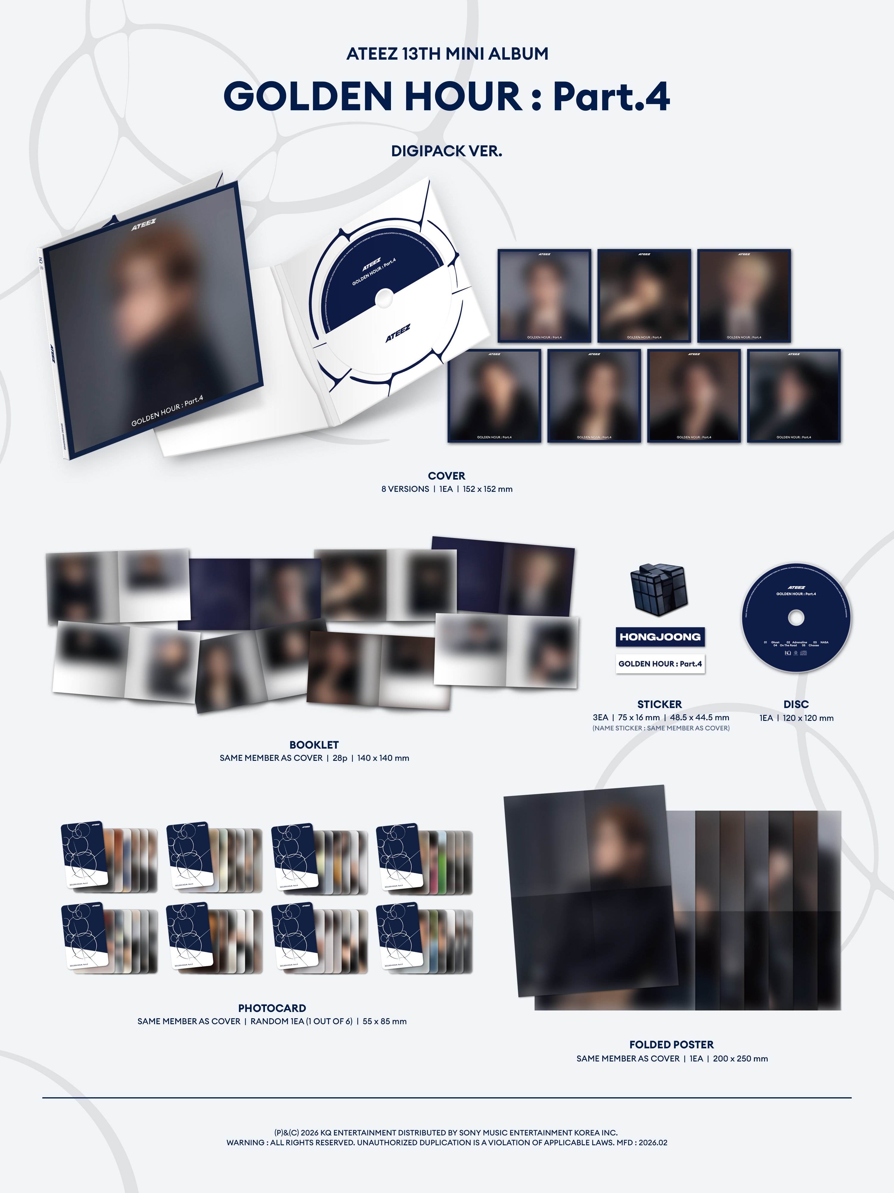 Golden Hour: Part 4 (Digipack, Random Version) - Ateez