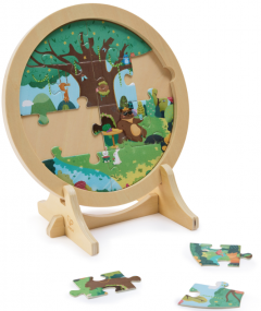 Puzzle din lemn 4 in 1  - 4 Anotimpuri, 10, 12, 16 si 18 piese