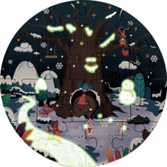 Puzzle din lemn 4 in 1  - 4 Anotimpuri, 10, 12, 16 si 18 piese