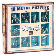 Set de 10 Puzzle-uri 3D - Metal - Blue