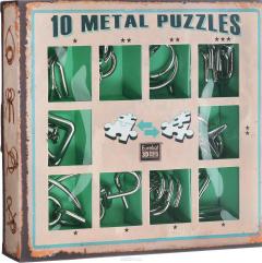 Set de 10 Puzzle-uri 3D - Metal - Green