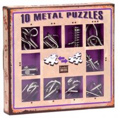 Set de 10 Puzzle-uri 3D - Metal - Purple