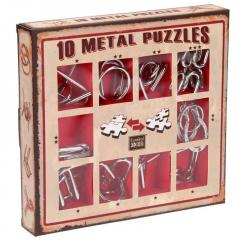 Set de 10 Puzzle-uri 3D - Metal - Red
