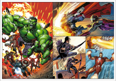 Set 4 puzzle-uri 250 piese - Marvel - Zile Eroice