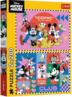 Set 2 puzzle-uri 400 piese - Disney - Mickey Mouse cu prietenii
