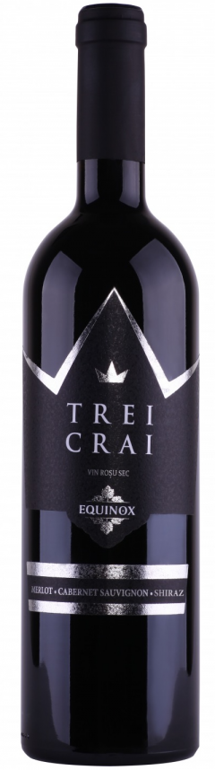 Vin rosu - Trei Crai - Cupaj, sec, 2018