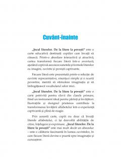 Jocul literelor. De la litere Ia povesti - Clasa pregatitoare