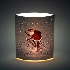 Lampa din hartie Dreamlights - Santa Bike