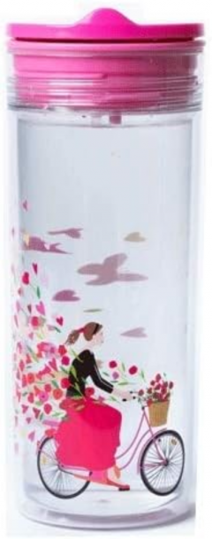 Sticla pentru apa - SlideCup Crystal - Butterfly