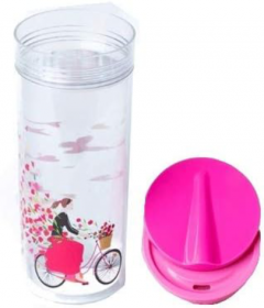 Sticla pentru apa - SlideCup Crystal - Butterfly