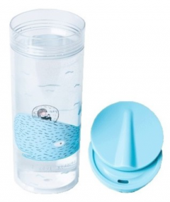 Sticla pentru apa - SlideCup Crystal - Whale