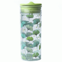 Sticla pentru apa SlideCup Crystal - Ginkgo