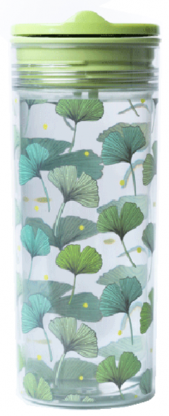 Sticla pentru apa - SlideCup Crystal - Ginkgo