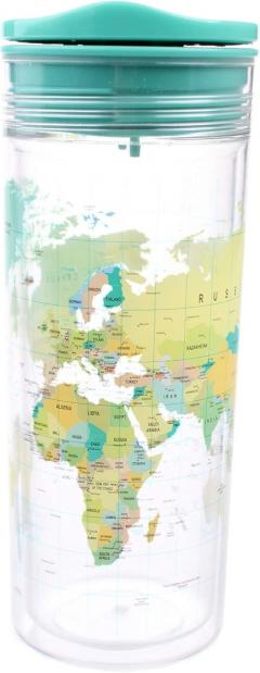 Sticla pentru apa - SlideCup Crystal - World