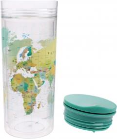 Sticla pentru apa - SlideCup Crystal - World