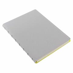 Carnet - Saffiano Fluoro - Grey/Yellow