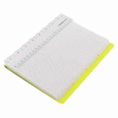 Carnet - Saffiano Fluoro - Grey/Yellow