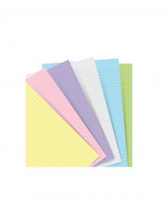 Rezerva hartie - Pastel A5 Ruled Paper Notebook Filofax