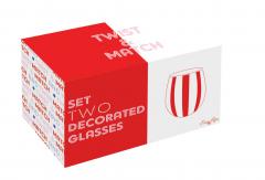 Set 2 pahare - Twist & Match - Rosu