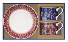 Set 2 cesti cu farfurie - Eclectic Chic