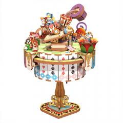 Book Nook - Puzzle 3D 209 piese - Cutiuta muzicala - Alice’s Tea Party