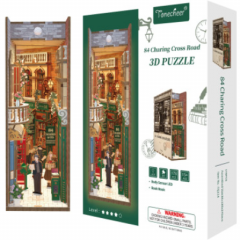 Book Nook - Puzzle 3D 84 piese - Charging Cross Road