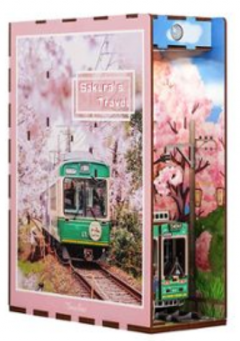 Book Nook 130 piese - Cotor de carte - Calatorie prin florile de cires