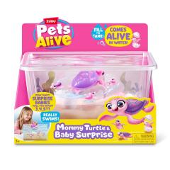 Set de joaca interactiv - Pets Alive - Mama testoasa si puii ei