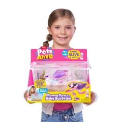 Set de joaca interactiv - Pets Alive - Mama testoasa si puii ei
