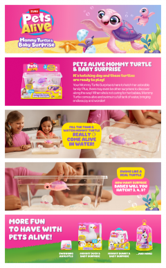 Set de joaca interactiv - Pets Alive - Mama testoasa si puii ei