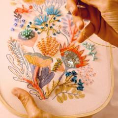 Set creativ broderie cu margele - Atelier 58