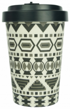 Cana de voiaj - Medium - Aztec - White-Black