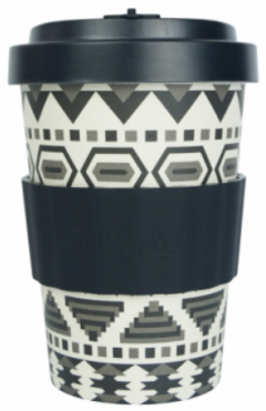 Cana de voiaj - Medium - Aztec - White-Black