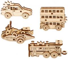 Puzzle 3D -  Harry Potter - Magical Vehicles, 61 piese