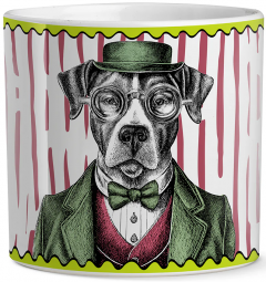 Ghiveci decorativ - Human Essence Dog - Friendship, 12x12cm