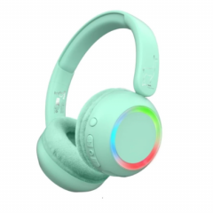 Casti wireless pentru copii - Lumina Verde