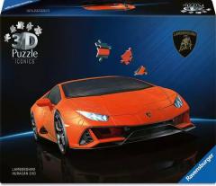 Puzzle 3D - Lamborghini Huracan Evo Portocaliu