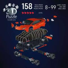 Puzzle 3D - Lamborghini Huracan Evo Portocaliu
