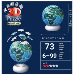 Puzzle 3D - Earth Night Light