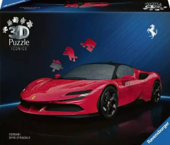 Puzzle 3D - Iconics - Ferrari SF90 Stradale, 108 piese