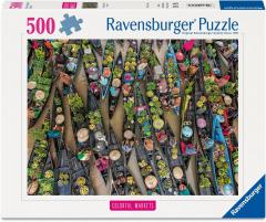 Puzzle - Floating Market - Indonesia, 500 piese